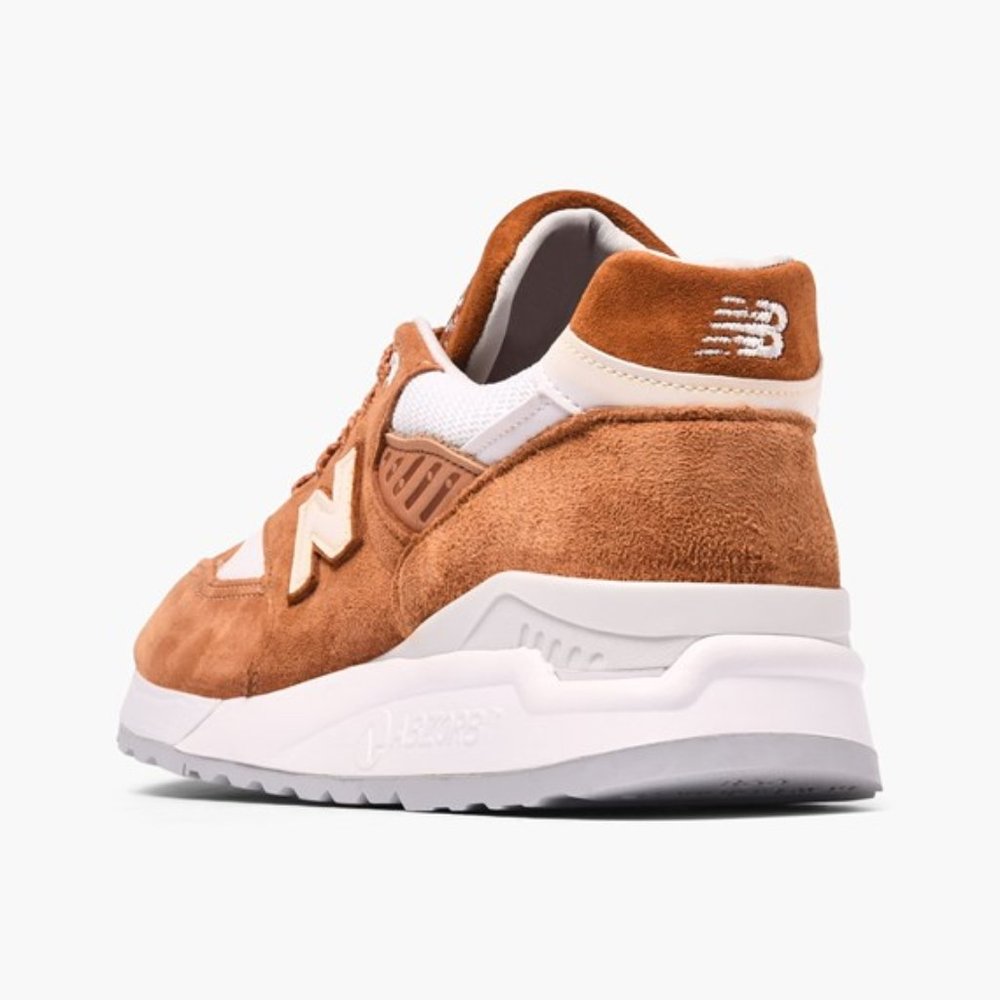 New Balance MADE IN USA Men's Shoes Brown Curry - Picture 4 of 7